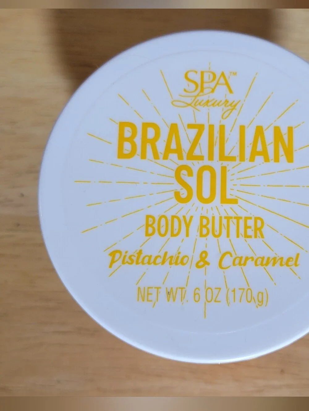 Spa Luxury Brazilian Sol Body Butter – Pistachio & Caramel (6 oz) – Brand New